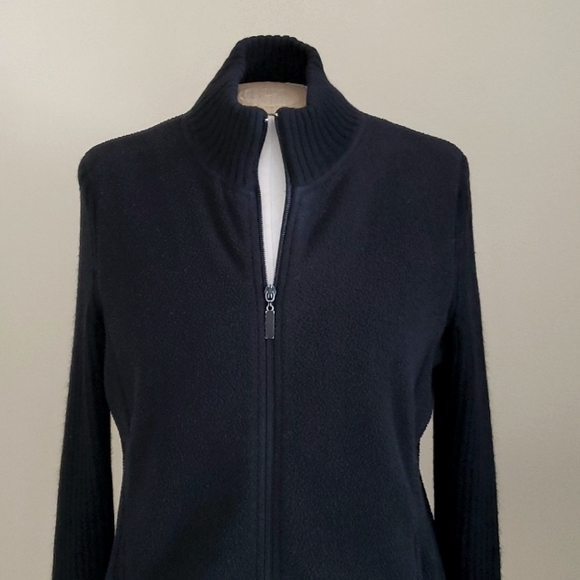 By Design Full Zip Black Sweatshirt - Picture 2 of 6